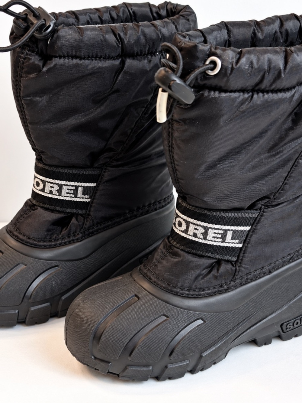 Sorel Kids Black Insulated Waterproof Snow Boots